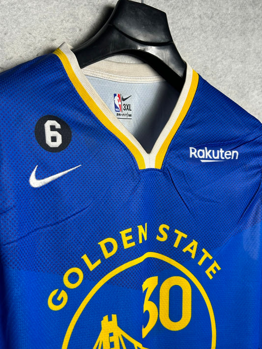Nike Blue Big Logo Goldenn State V Neck - 3XL
