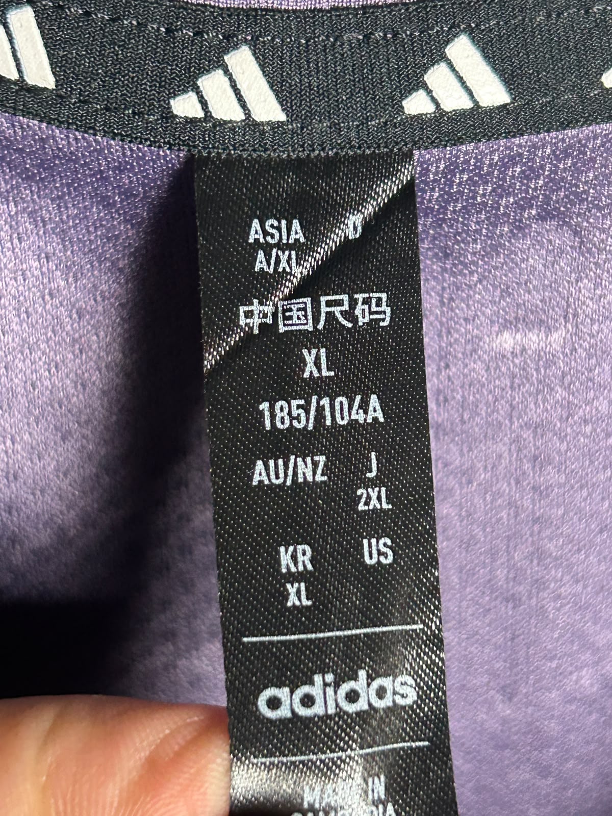 Adidas Purple Round Neck - XL