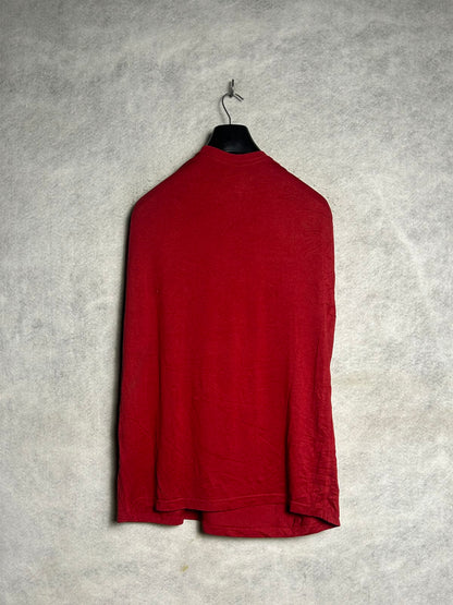 Nike Big Logo Dri Fit Red Round Neck - XL