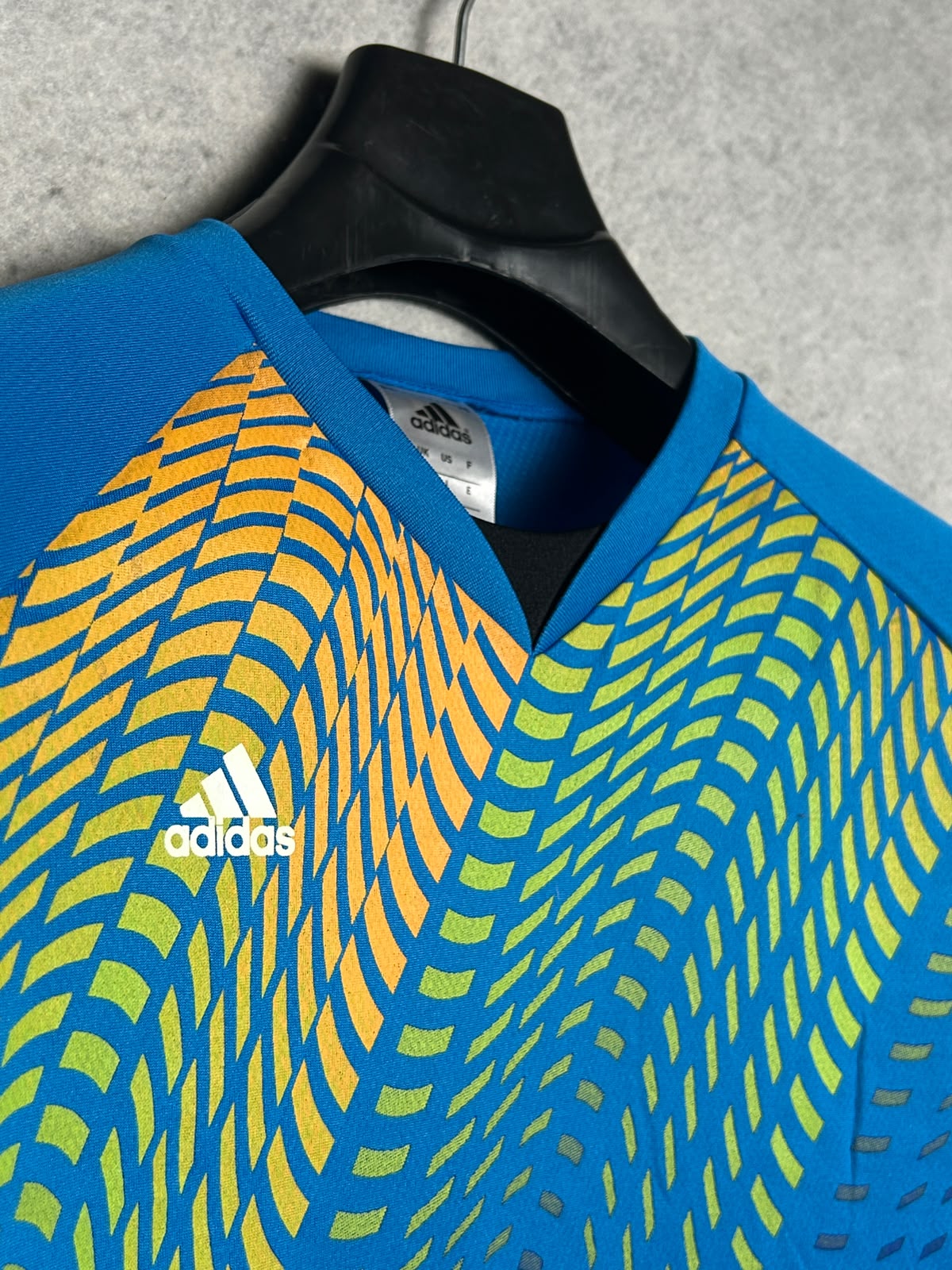 Adidas Blue V Neck - Large
