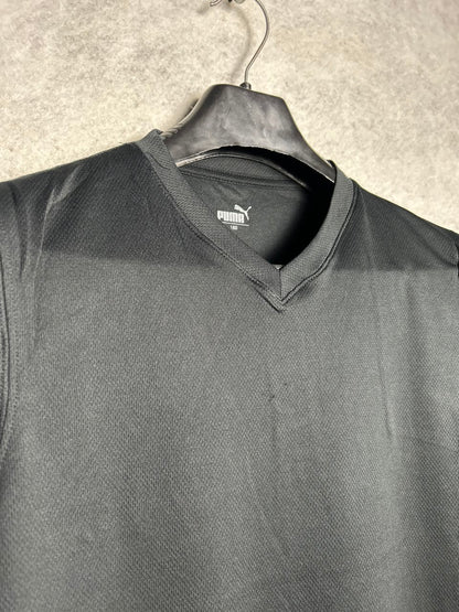 Puma Black V Neck Sando - Medium