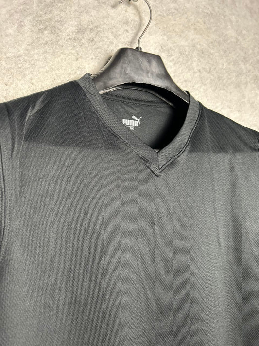 Puma Black V Neck Sando - Medium