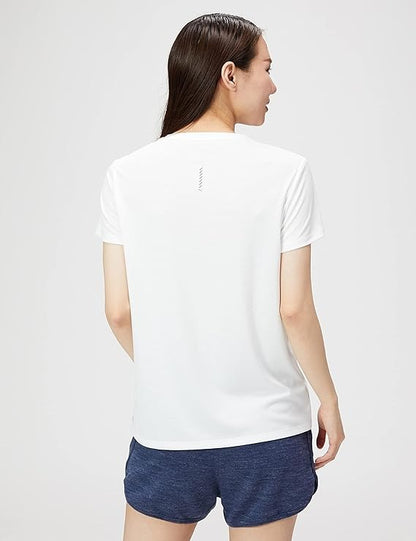 Puma W 523618 Run FAVORITE LOGO SS T-Shirt, Short Sleeve, Running, Absorbent, Quick Drying, Women's