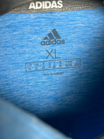 Adidas Blue Polo Striped - XL