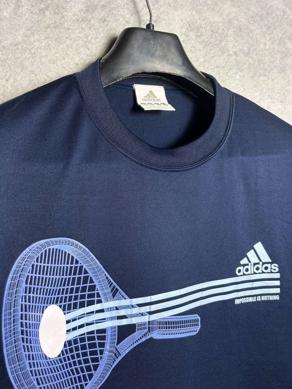 Adidas Blue Round Neck - Medium