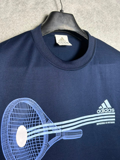 Adidas Blue Round Neck - Medium