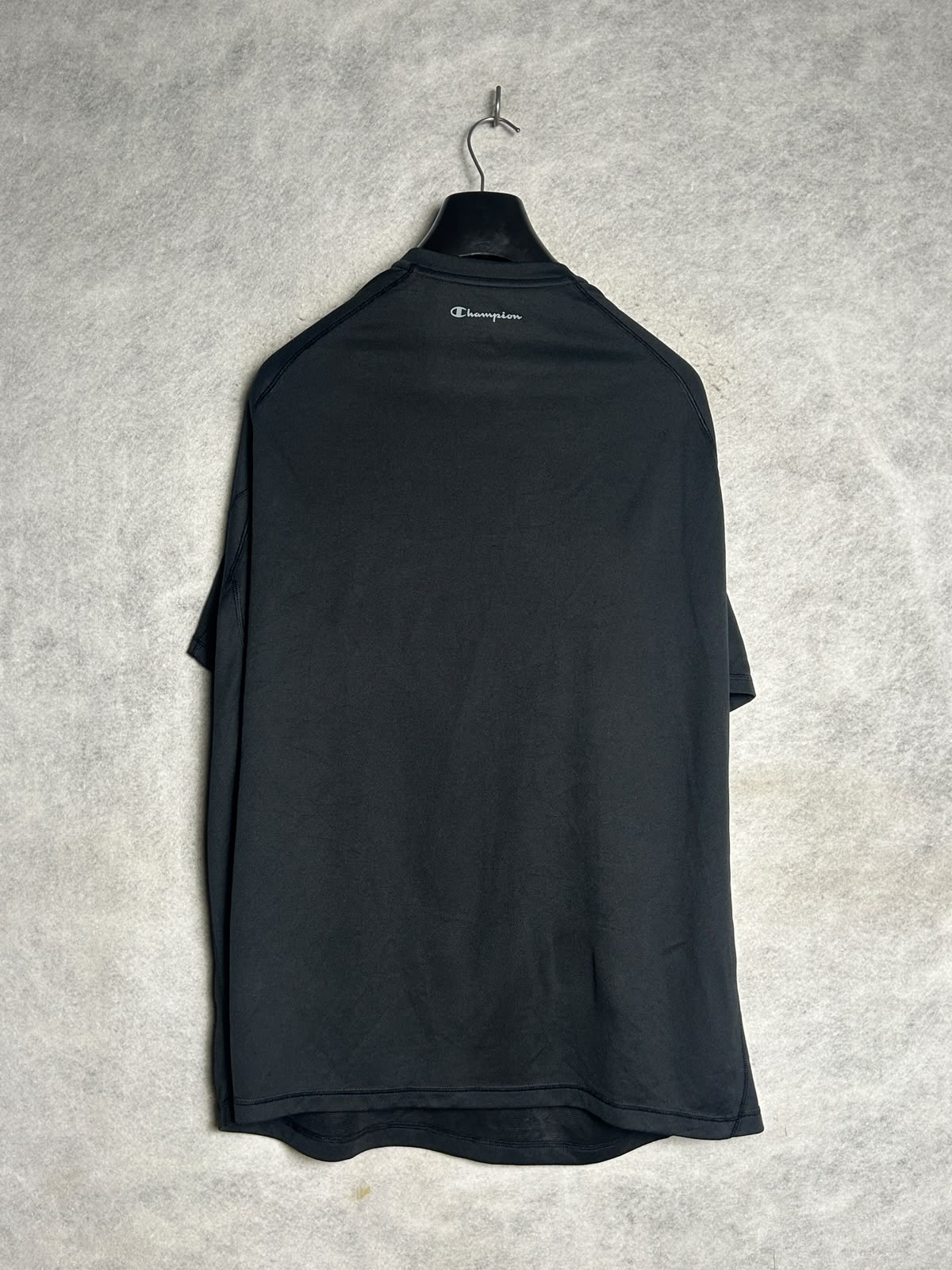 Champion Black Round Neck - 2XL