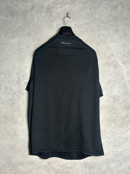 Champion Black Round Neck - 2XL