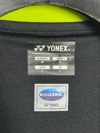Yonex Black Printed Round Neck - Large
