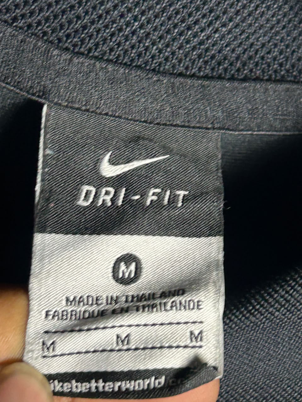 Nike Dri Fit Black Polo - Medium