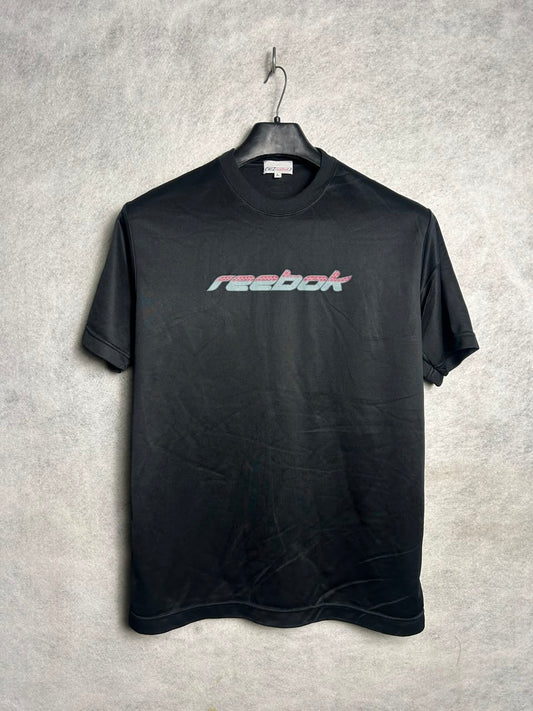 Reebok Big Logo Black Round Neck - Large