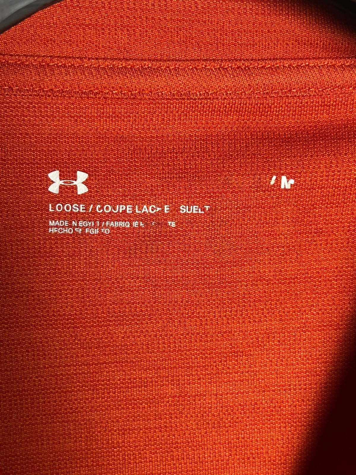 Under Armour Heat Gear Red Round Neck - Medium