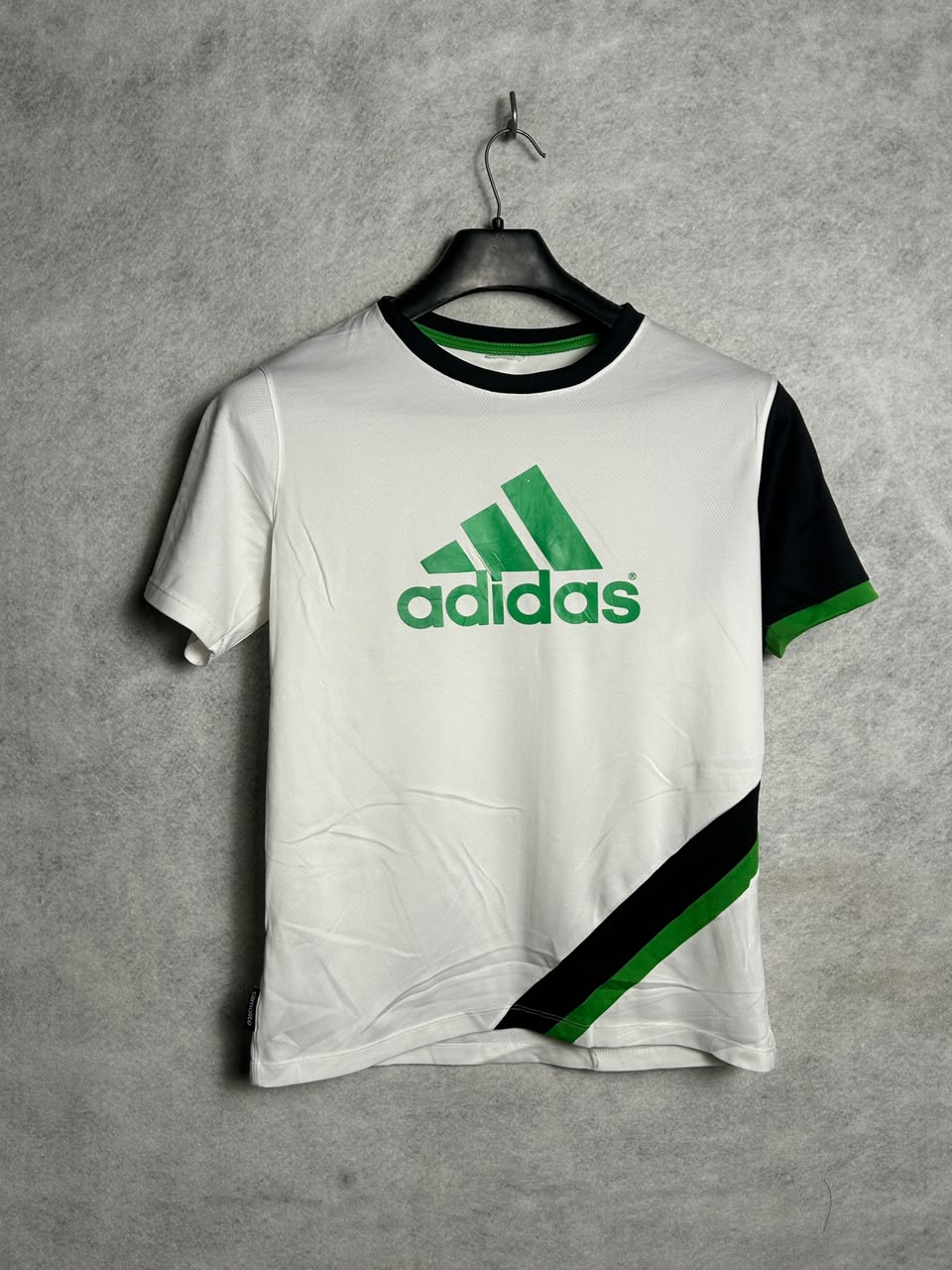 Adidas Big Logo White Round Neck - Large