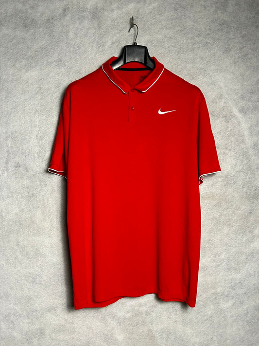 Nike Golf Red Polo Dri Fit - XXL
