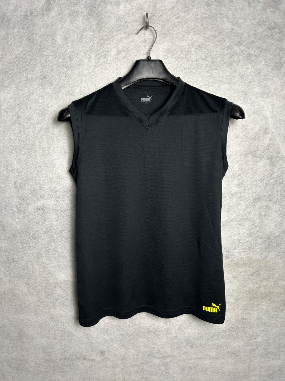 Puma Black V Neck Sando - Medium