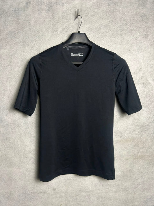 Under Armour Heat Gear Black V Neck - Small