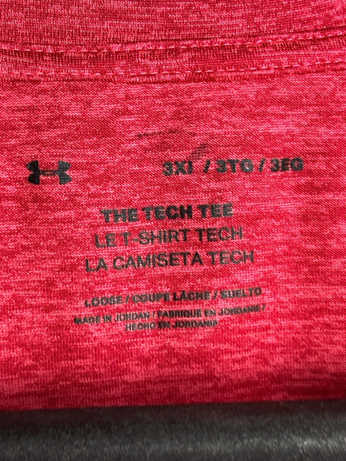 Under Armour The Tech Tee Red Round Neck - 3XL