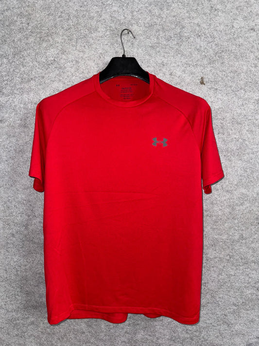 Under Armour Red Round Neck - Large
