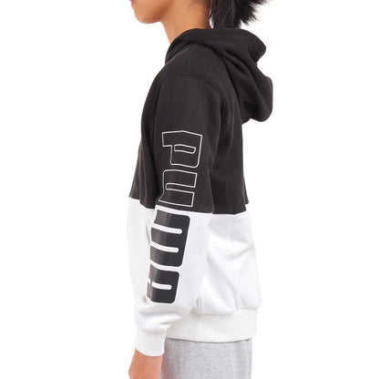 PUMA (Kids) Boys' Power Colorblock Hooded Jersey 678571 01 Black