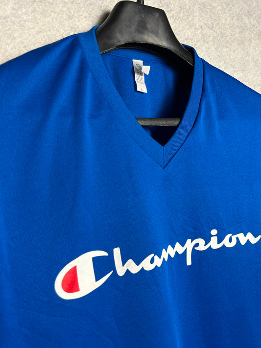 Champion Blue V Neck - Large