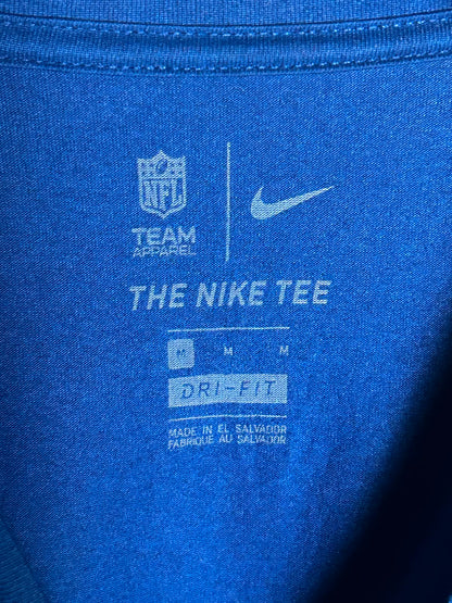 The Nike Tee Big Logo Dri Fit Blue Round Neck - Medium