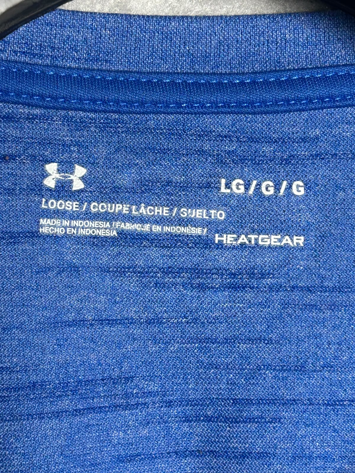 Under Armour Heat Gear Blue Round Neck - Large