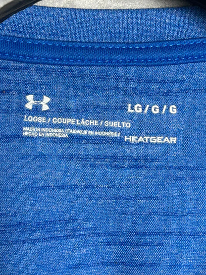 Under Armour Heat Gear Blue Round Neck - Large