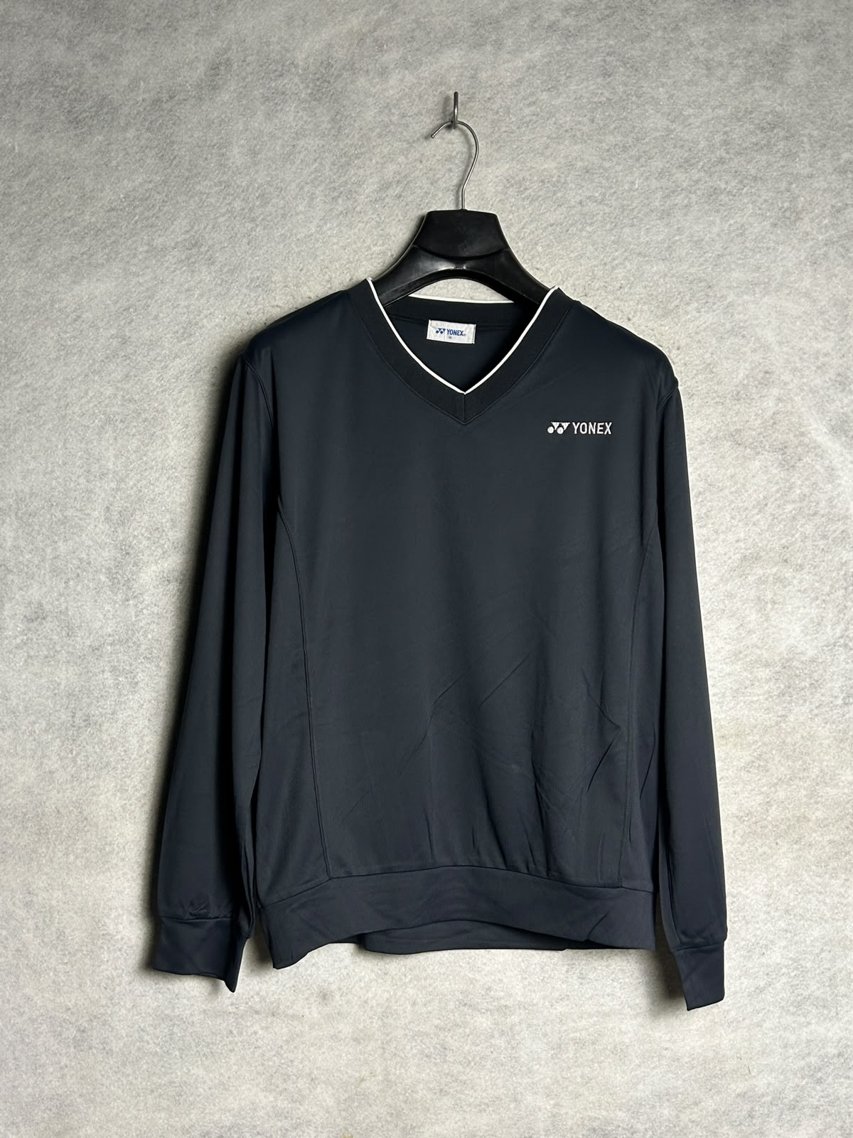 Yonex Black Full Sleeves V Neck - Medium