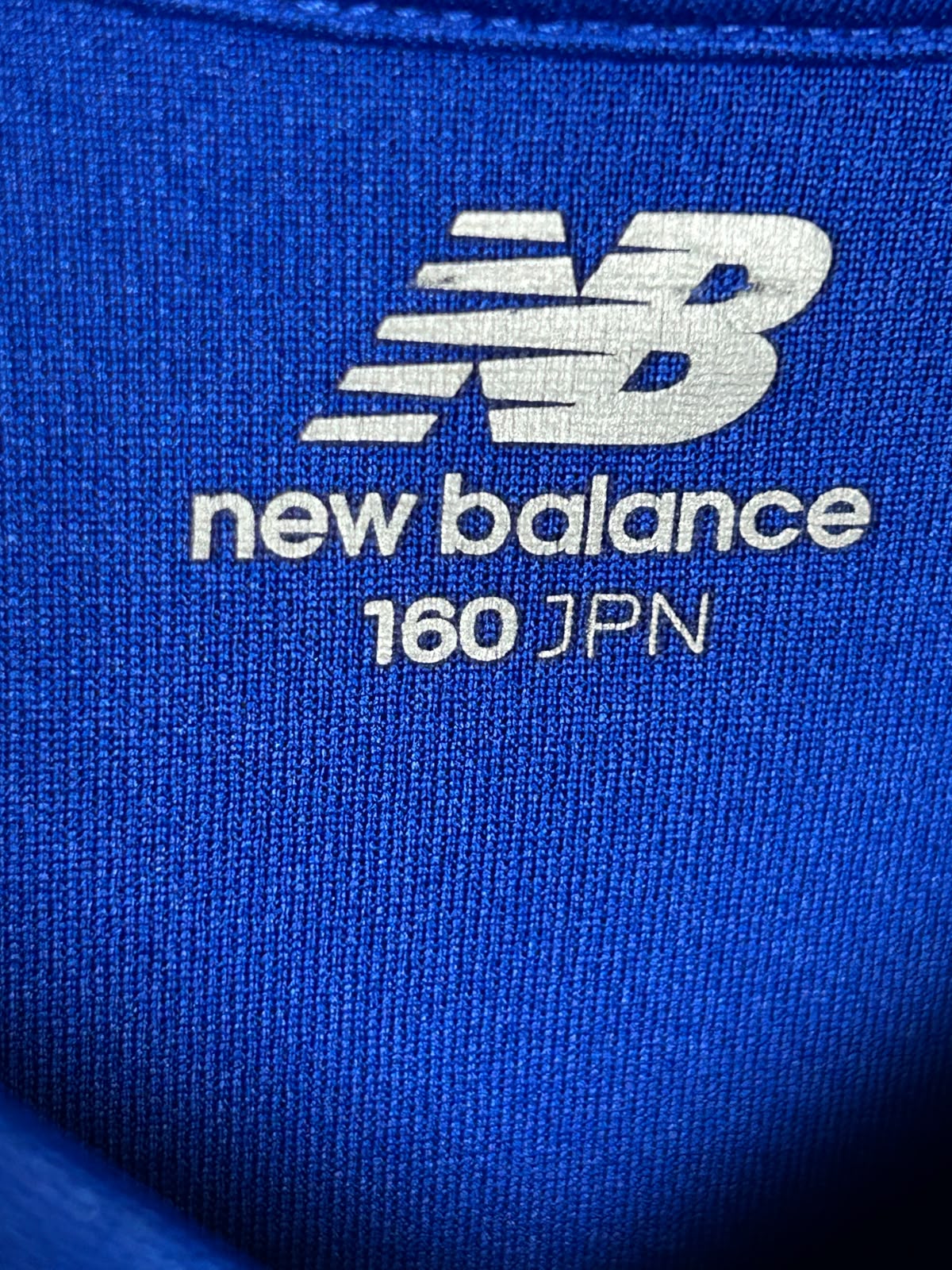 New Balance Football Big Logo Blue V Neck - Small
