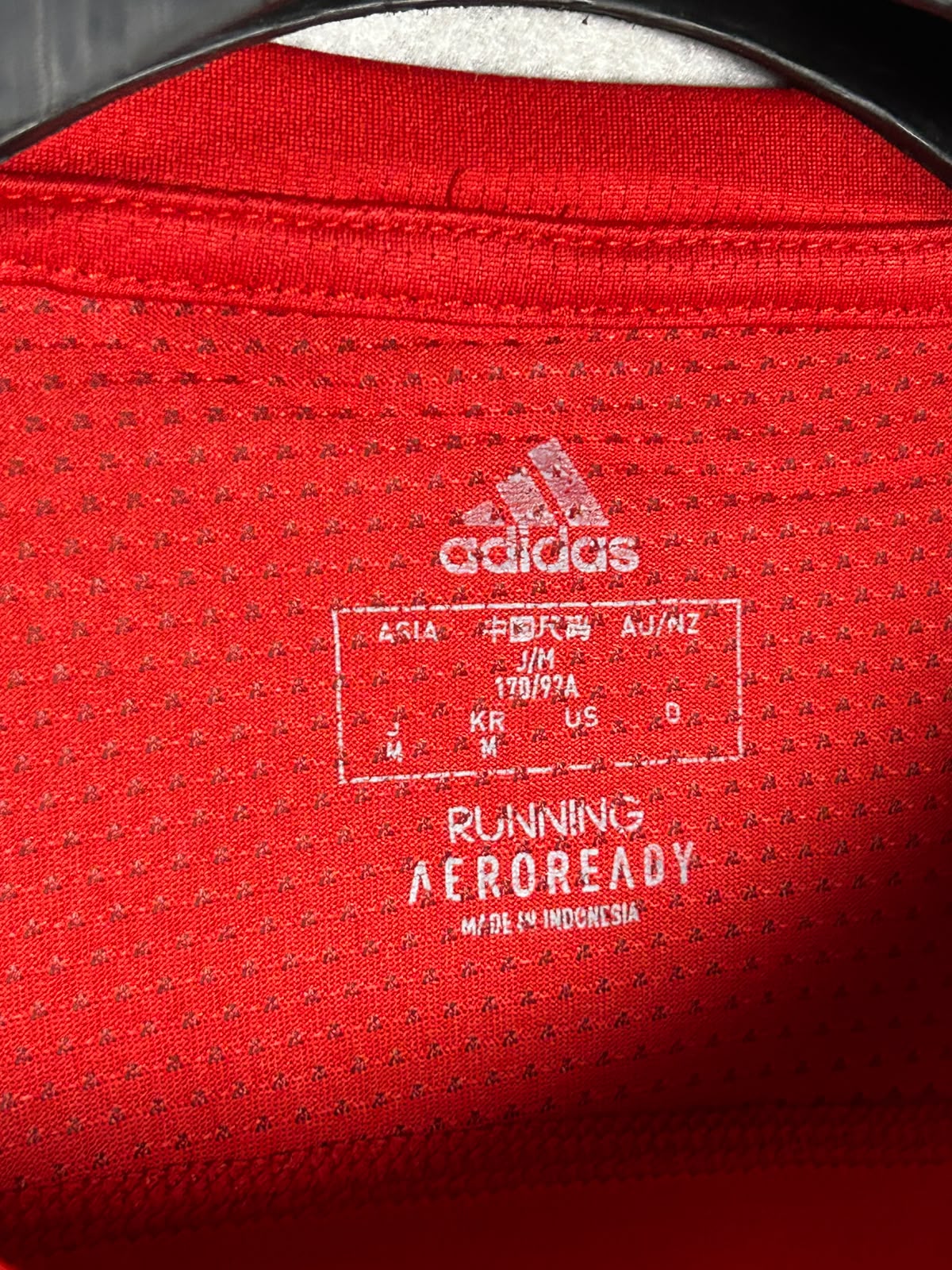 Adidas Running Aeroready Red Round Neck - Medium