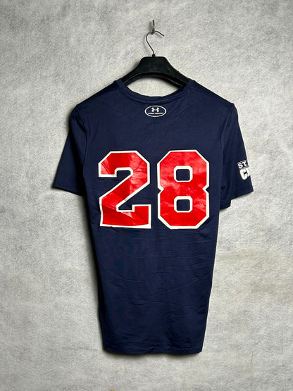 Under Armour Heat Gear Loose Blue With Big Logo Hustle City - Small