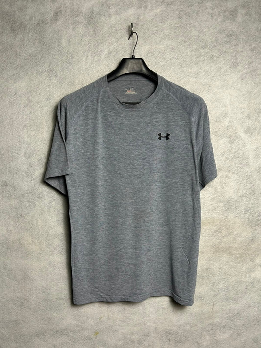Under Armour Heat Gear Grey Round Neck - Large