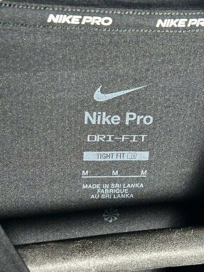 Nike Pro Dri Fit Black Round Neck - Medium