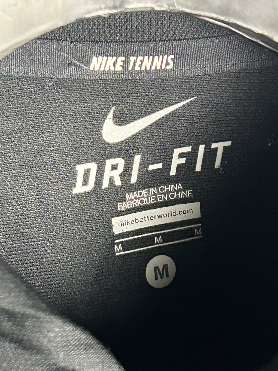 Nike Dri Fit Black Polo - Medium