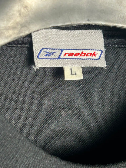 Reebok Big Logo Black Round Neck - Large