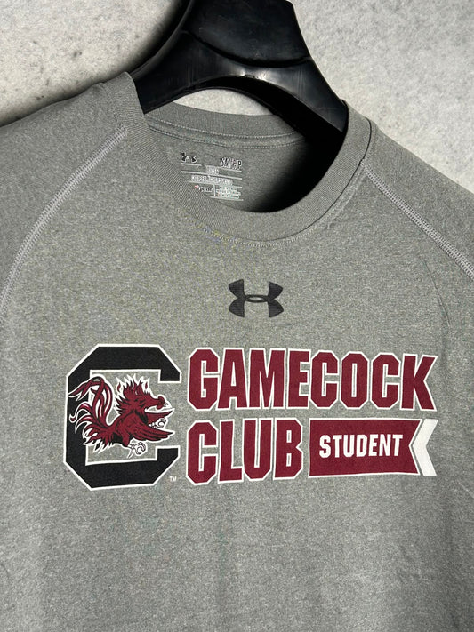 Undr Armour Heat Gear Big Logo Gamecock Grey - Small