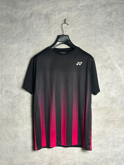 Yonex Black Round Neck - Medium