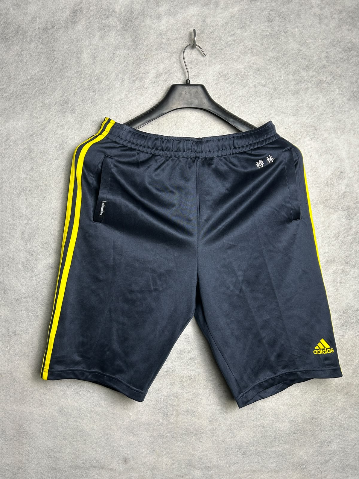Adidas Black With Yellow Strips - Large