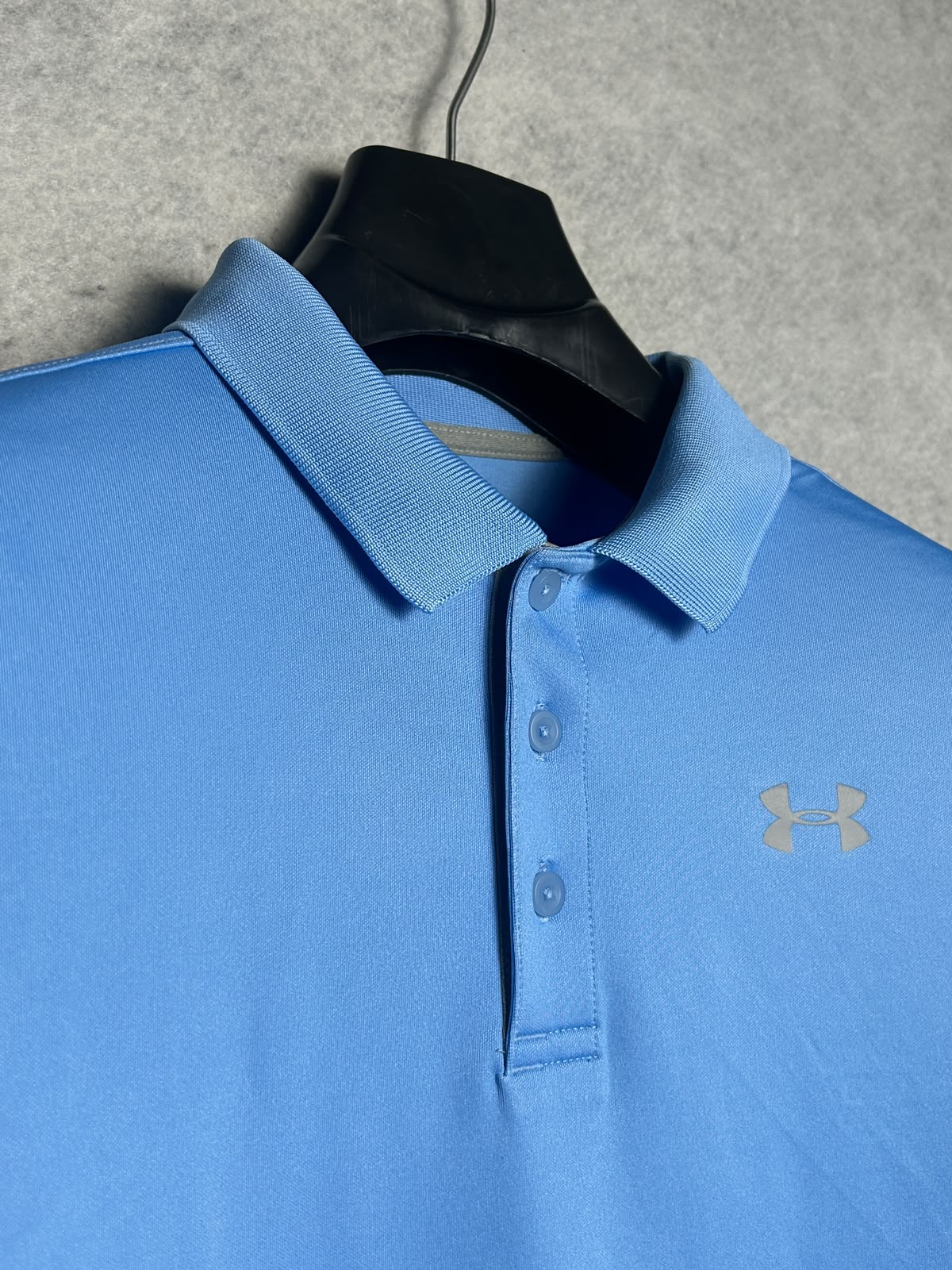 Under Armour Heat Gear Blue Polo - YXL