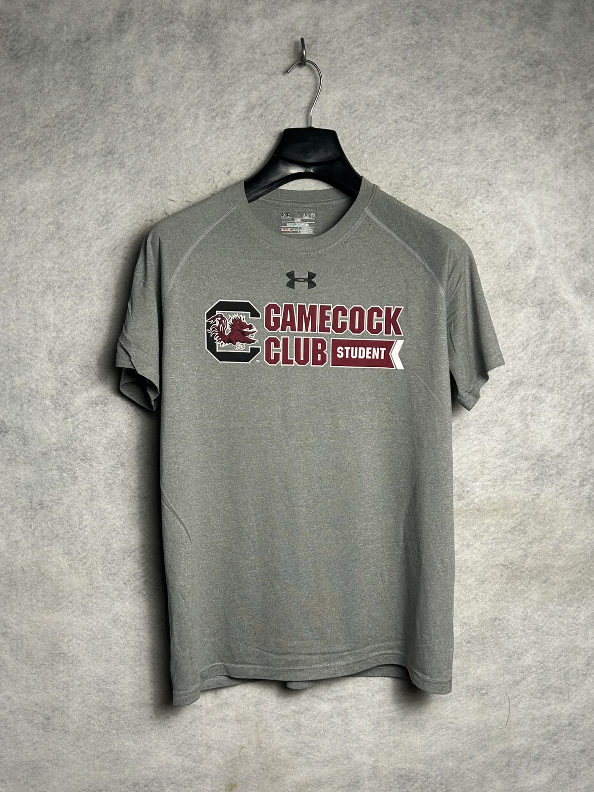Undr Armour Heat Gear Big Logo Gamecock Grey - Small