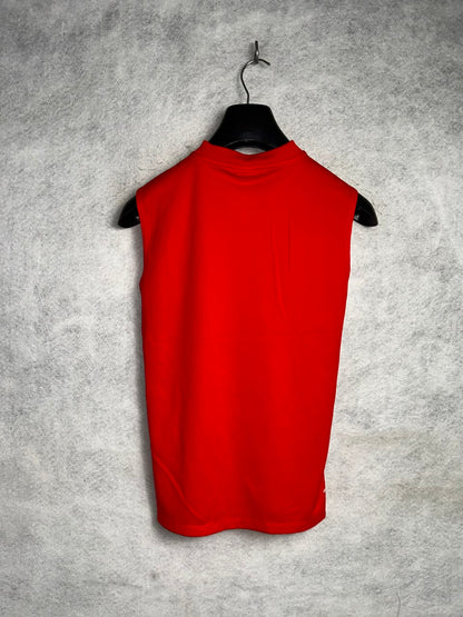 Adidas Red Sleeveless Round Neck - Medium