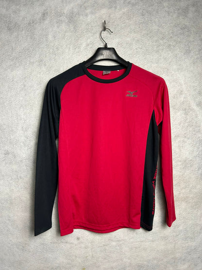 Mizuno Red Full Sleeves Round Neck - Medium