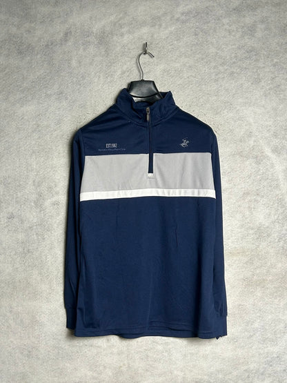 Beverly Hills Polo Club Half Zip Full Sleeves - Large