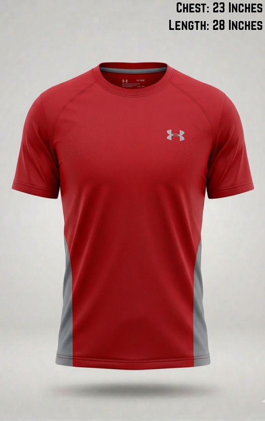 Under Armour Red Round Neck - XL