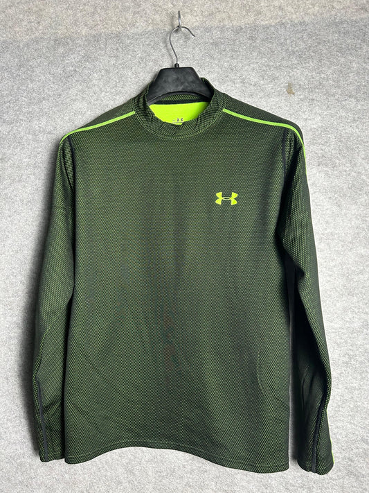 Under Armour Green Full Sleeves Tee- Medium