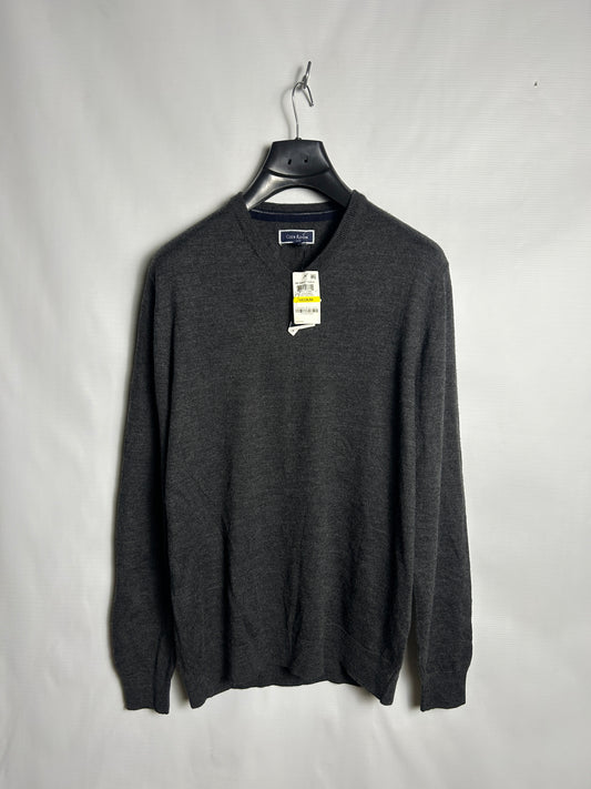 Club Room Black V Neck Sweater - Medium