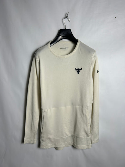 Under Armour White Round Neck - Medium