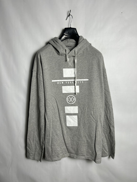 Express Grey Hoodie - L/G