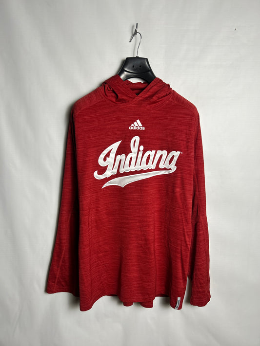Adidas Indiana Big Logo Red Hoodie - XL