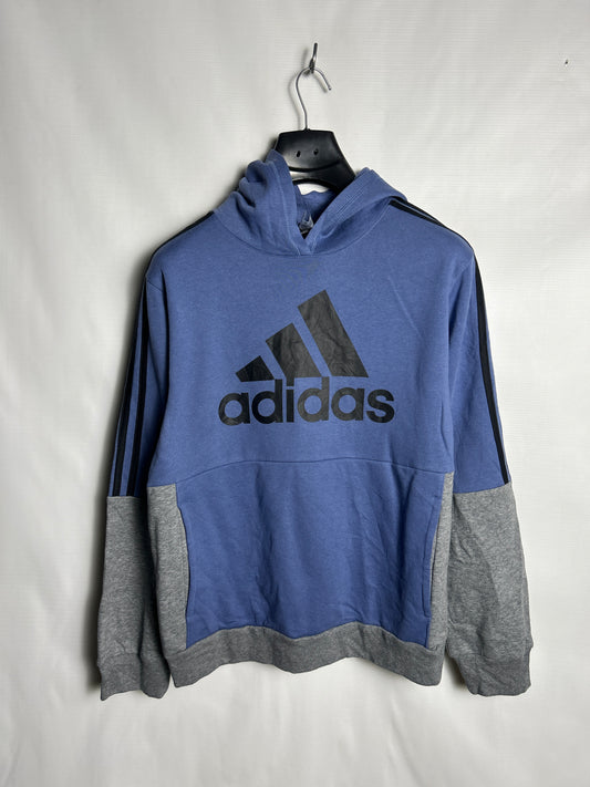 Adidas Big Logo Blue Hoodie - Large